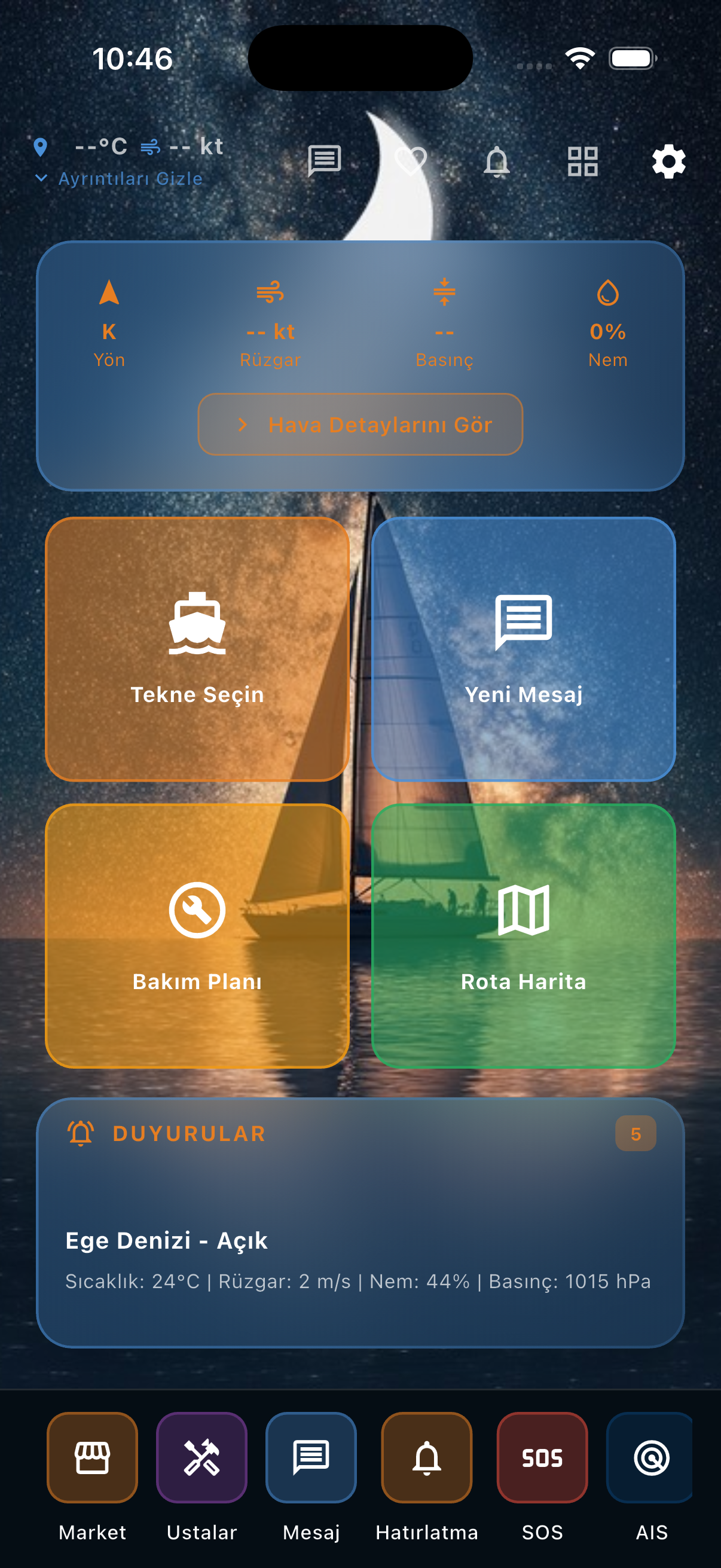 Tüm Tekne Verileriniz Tek Ekranda